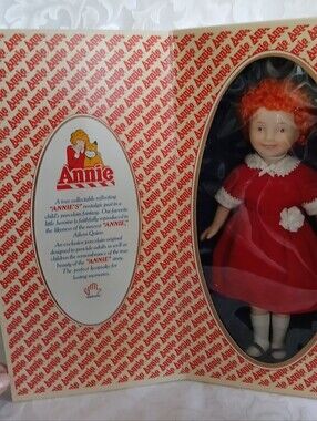 Annie Porcelain Doll by Annie in Red and White